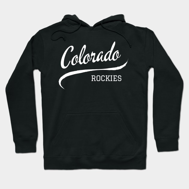 Colorado Rockies Wave Hoodie by CityTeeDesigns